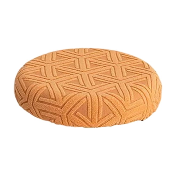 Stool Covers Round, Durable Stretchy Imitation Silkly Fabric Seat Cover with Elastic Band, Washable Round Protector, Fits 11.8-14.2 Inch Diameter Stools, for Kitchen Dining Room Home Decor