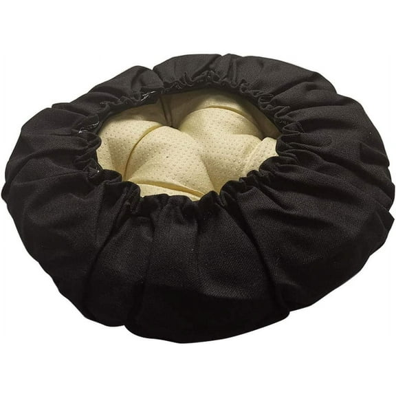 Stool Covers Round Memory Foam Bar Stool Cushion Round Cushion with Non-Slip Backing and Elastic Band Black 12 inches