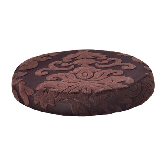 Stool Covers Round, Stretch Round Bar Stool Covers Washable Bar Stool Seat Covers Stool Cushion Slipcover Elastic Bar Chair Covers for 12-15 Inch Chair Dark Brown
