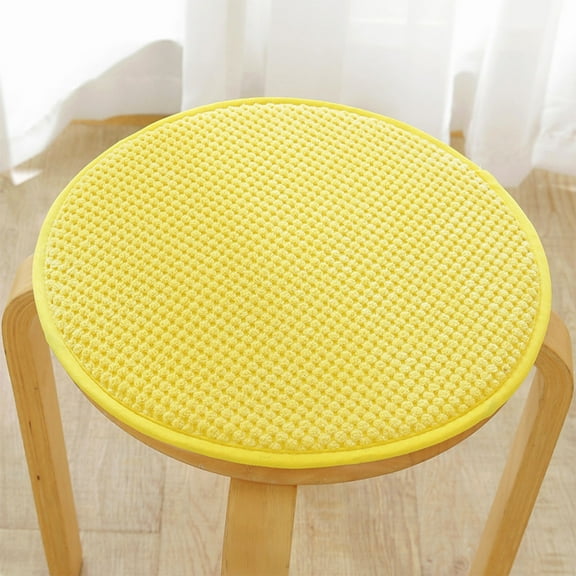 Stool Cushion Seat Pad, Solid Wood Chair Round Sponge, Thickening Flock Material, Ergonomic Floor Pillow for Office Gaming Meditation, Topliu