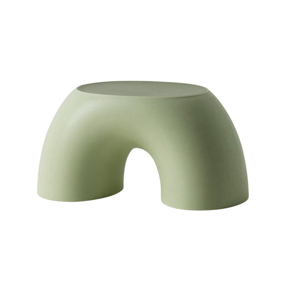 Stool Rainbow Shape Footstool Kids Step Stool Seat for Living Room Indoor Furniture Children's Stool Toy Green