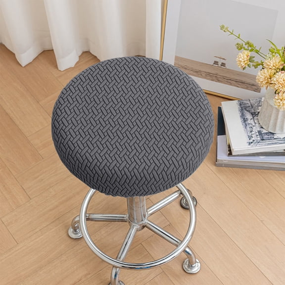 Stool Seat Covers Stretch Stool Covers 17-23 Inch Diameter Slip-Resistant Elastic Round Seat Covers Spandex Fabric Bar Stool Protectors Elastic Stool Protector