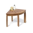 thumbnail image 1 of Stool, Teak Corner Stool, All Teak Wood, 1 of 4