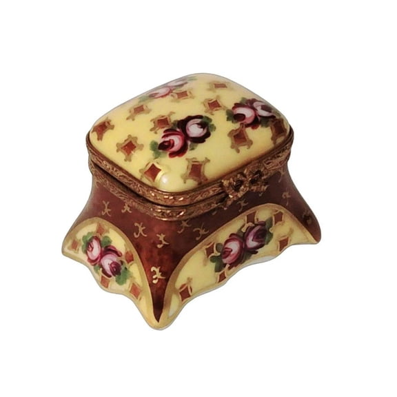 Traditional Floral Limoges Box for Elegant Decor Limoges Box Porcelain Figurine