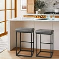 Stools Counter Height 30 Inches Leather Counter Stools Without Back for