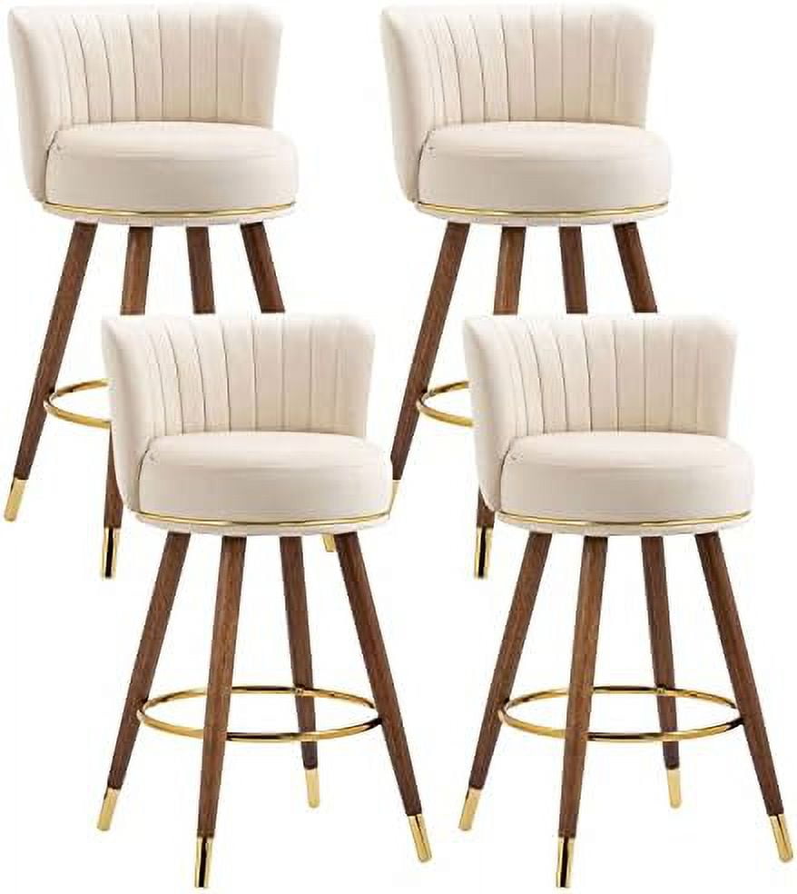 Stools Degree Swivel Barstools Modern Upholstered Counter Height Stools ...