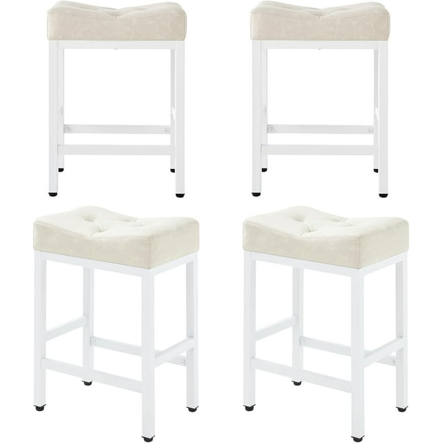 Stools for Kitchen Counter Metal Bar Stools Pu Leather Stools for