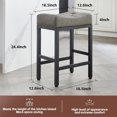 Stools for Kitchen Counter Metal Bar Stools Pu Leather Bar Stools