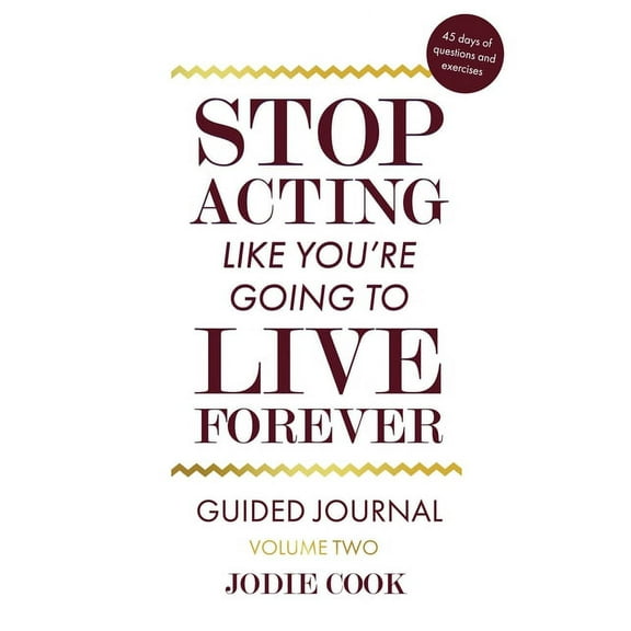 Stop Acting Like You're Going To Live Forever: VOLUME TWO Guided Journal (Paperback)