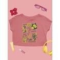 thumbnail image 1 of Stop And Smell The Flowers Crop Tee Women's -SelectDesign Designs, 1 of 4