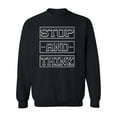 thumbnail image 1 of Stop And Think Design Sweatshirt Men -Image by Shutterstock, Male Small, 1 of 4