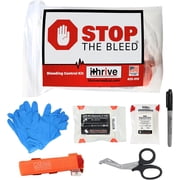 iThrive Stop The Bleed Trauma Kit - Bleeding Control Kit with CAT Tourniquet 7 Pieces