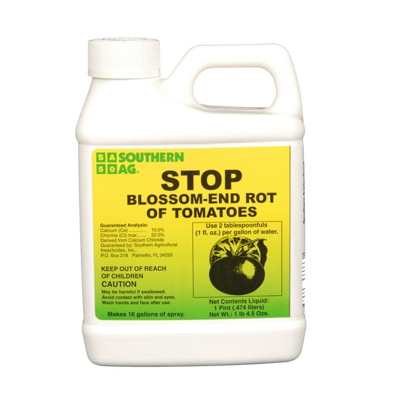 Stop Blossom-End Rot of Tomatoes - Corrects Calcium Deficiency - 16 fl oz Bottle by Southern Ag