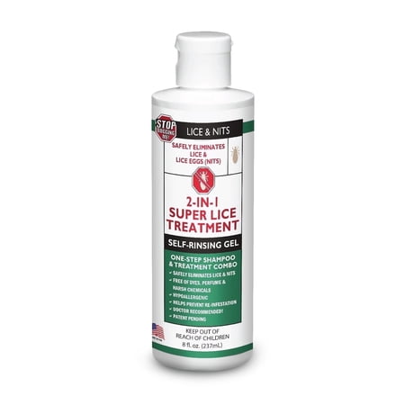 Stop Bugging Me Maximum Strength Lice Treatment Shampoo for Lice & Eggs – Fast-Acting, All-Natural, Poison Free | Indoor Use | Gel Shampoo | 8 oz - 774482-C