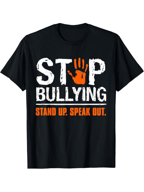 Stop Bullying Orange Tshirt Stand Up Speak Out Unity Day T-Shirt