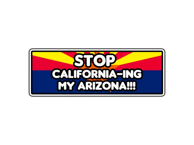 Arizona Sticker State Outline Novelty Laptop Car Catus Sticker Phone Decal Water Bottle Stickers Car Decals