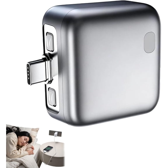 Stop Charge Smart Charger, 2026 Fast 140W Charger with AI Smart Auto Power-Off, Auto Disconnect Charging Cable Protector for Overnight Charging, for USB C Cable Phone Laptop (1pc)