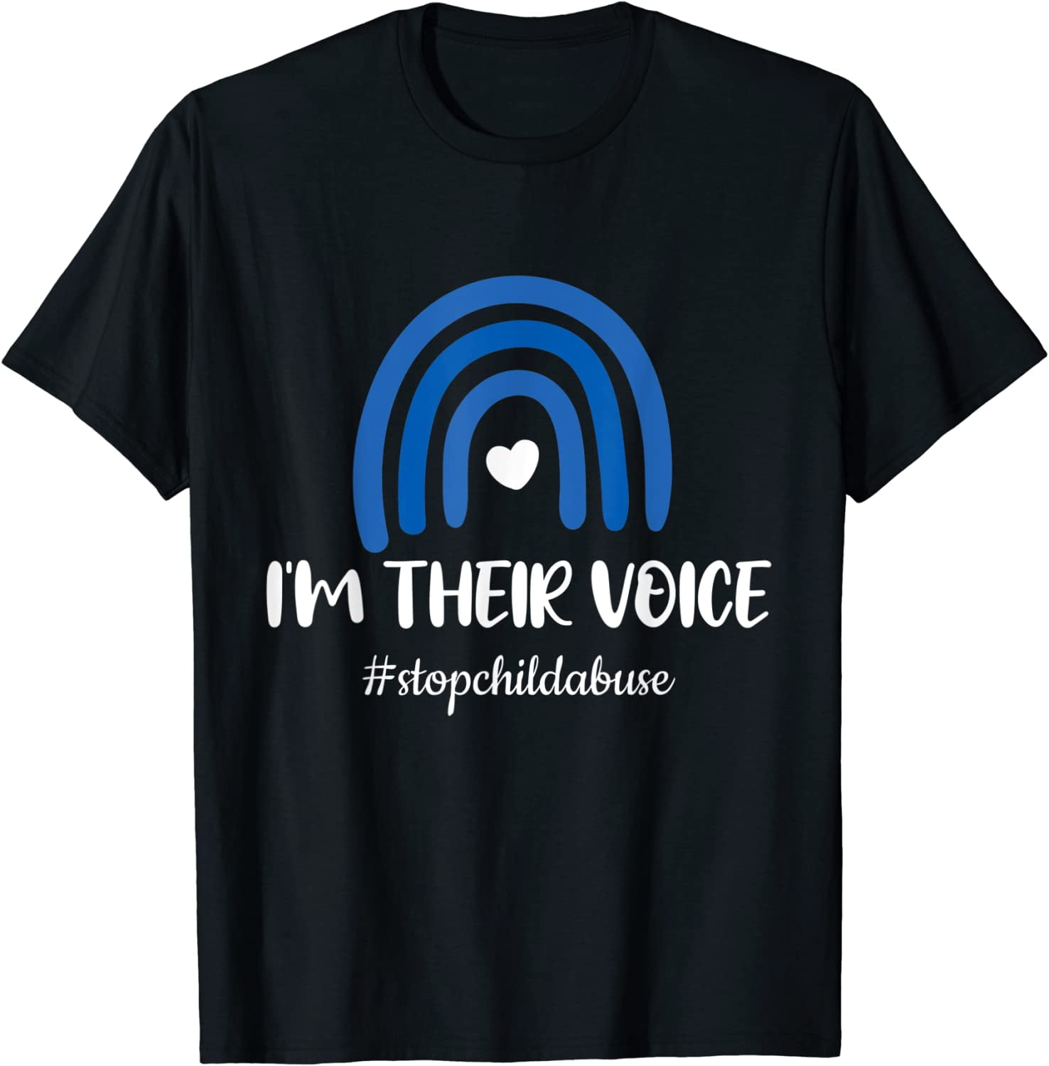 Stop Child Abuse Prevention Awareness Month Men and Women T-Shirt ...