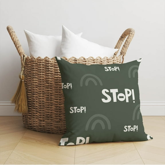 Stop Chimi Throw Pillow