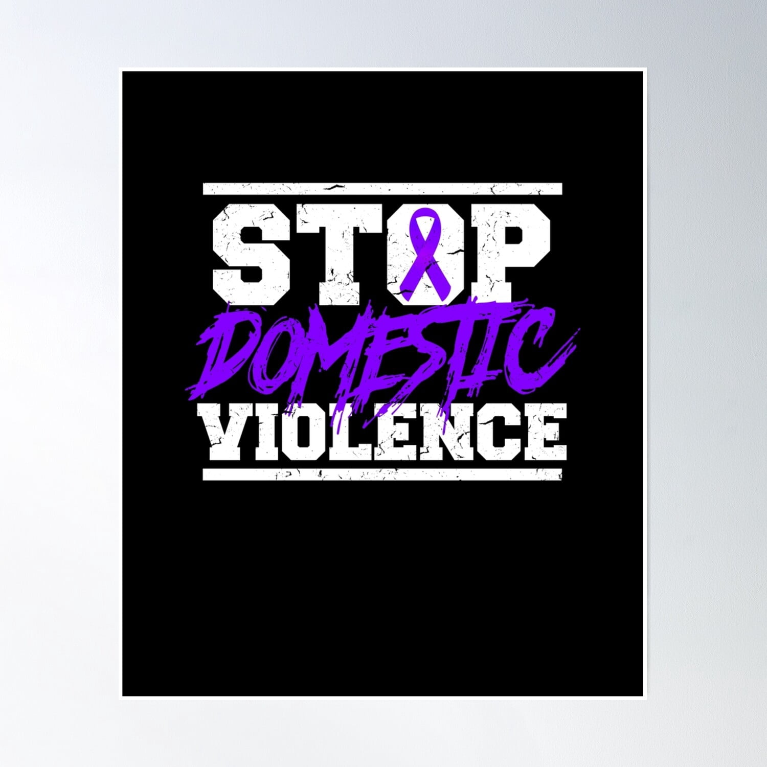 Stop Domestic Violence Awareness Shelter Social Worker Poster Wall Art ...