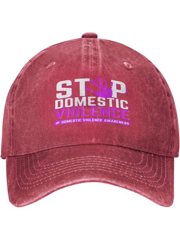 Stop Domestic Violence Hat Domestic Violence Awareness Hat Funny Fashion Cap for Men Women