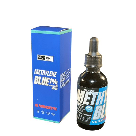 Methylene Blue 1% USP by Stop-EMF, Dietary Supplements for Brain Cognitive Health, 60mL