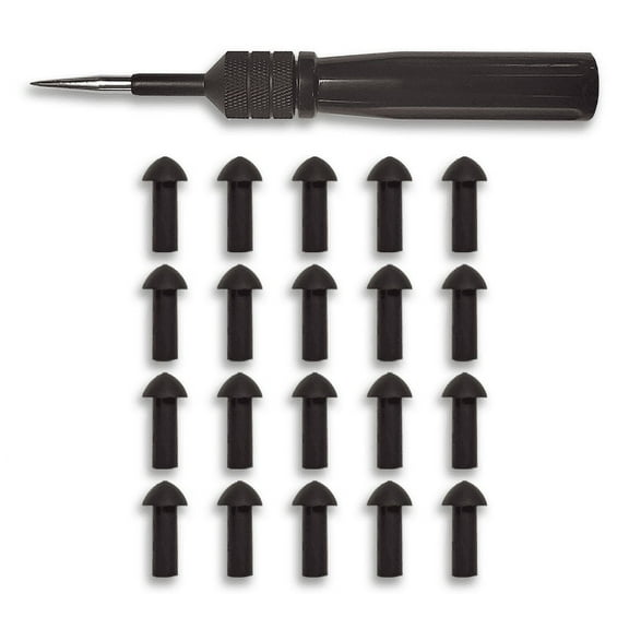 Stop & Go 1080 22 Piece Tubeless Mushroom Plug Tire Repair Kit for Punctures & Flats on Car, Truck, ATV, UTV, & Trailer (20 Plugs)