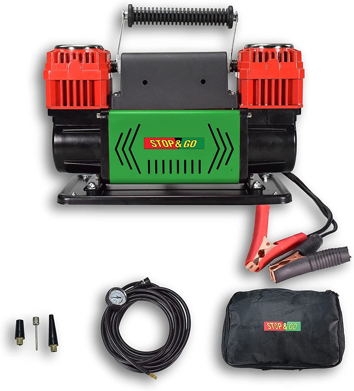 Stop & Go 12 Volt Dual Piston Tire Inflator