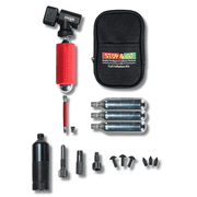 Stop & Go 200 1090A Mini Plugger & Inflation Kit - Tubeless Bicycle Tire Repair For E-Bikes, BMX, XC, Mountain - Presta & Schrader Valve Compatible