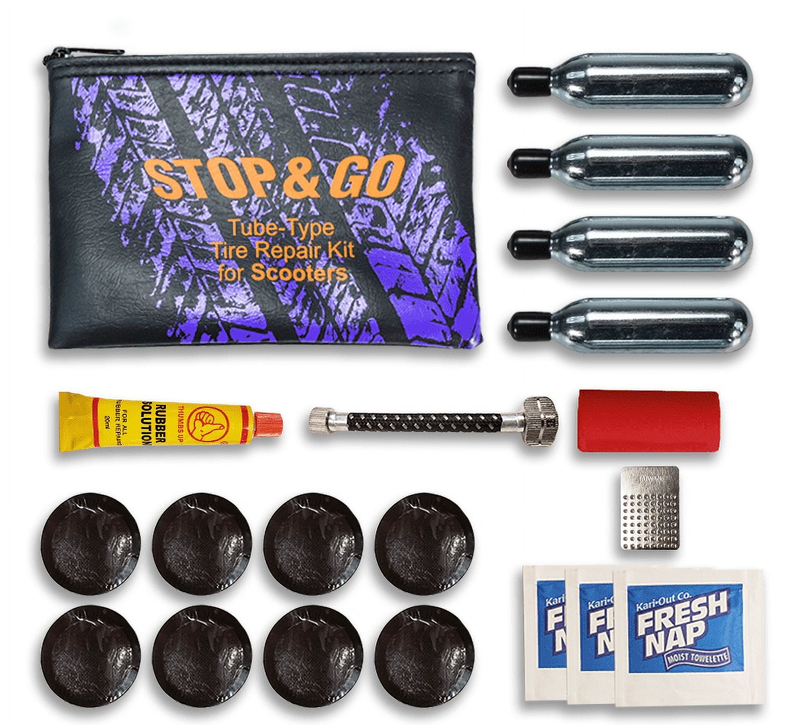 Tubeless Tire Repair Kit Tyre Puncture Plug Repair Inflation Kit