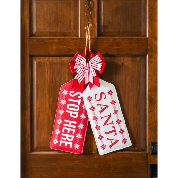 Stop Here, Nice Reversible Door Tag