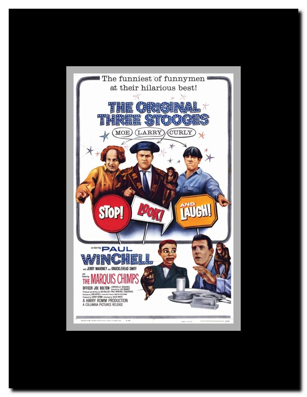 Stop Look and Laugh Framed Movie Poster