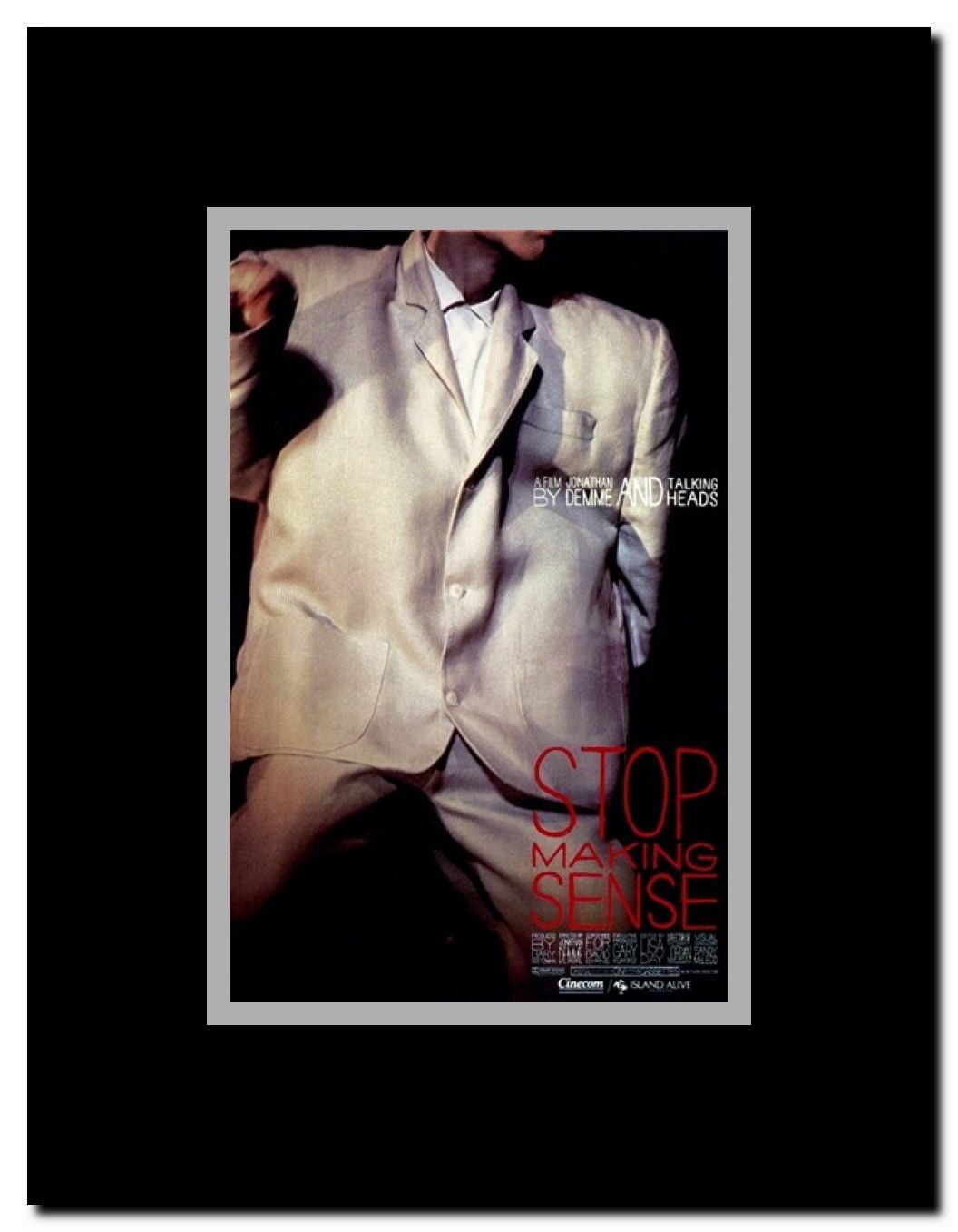 Stop Making Sense Framed Movie Poster