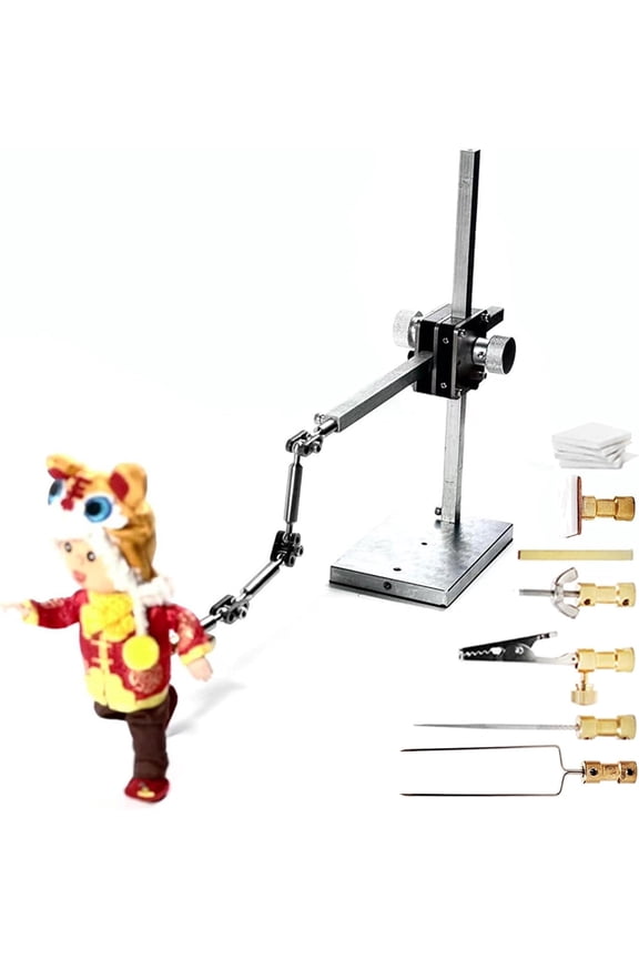Stop Motion Animation Kit-Studio Stop Motion Rig Arm with XY axis,Character Movement Dual-rail winder kit for Claymation&Animation Projects,Max Payload 200-300g,with 6pcs Connectors