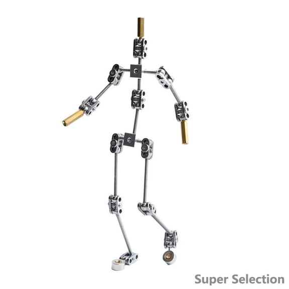 Stop Motion Armature Kit, 16CM Metal Skeleton With Ball Socket Joints, Professional Poseable Animation Armature For Clay Puppet, Sculpting, Character Design, DIY Figure Model