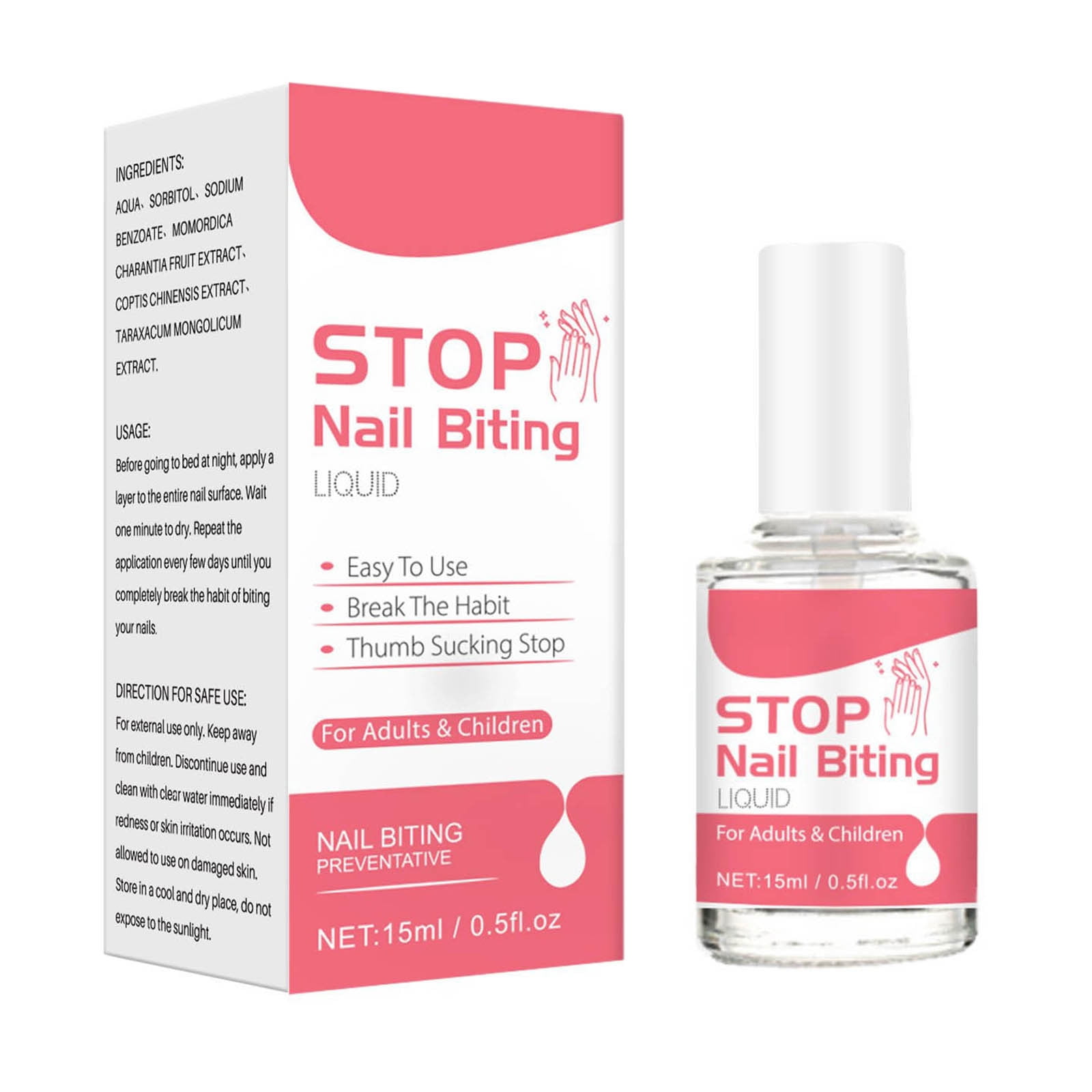 Stop Nail Chewing Nail Polish Thumb for Adults and Children Against ...