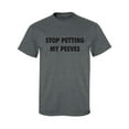 thumbnail image 1 of Stop Petting My Peeves Adult Short Sleeve T-shirt, 1 of 4
