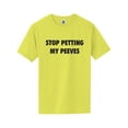thumbnail image 1 of Stop Petting My Peeves Short Sleeve Neon T-Shirt, 1 of 1