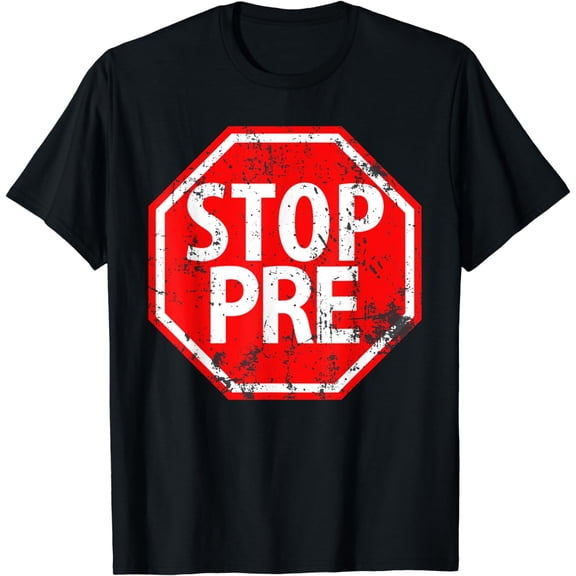 Stop Pre Shirt Marathon Running Legend Runner Vintage Men T-Shirt