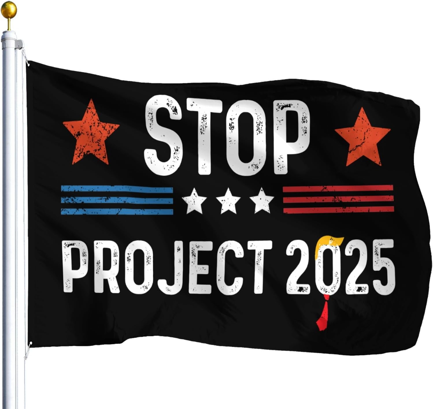 Stop Project 2025 T*rump's Project Anti Trump Flags 3x5 Outdoor Unique