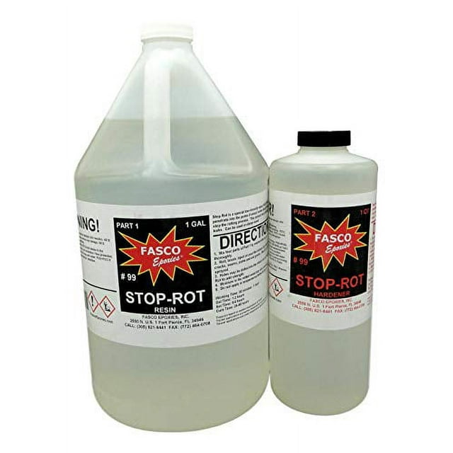 StopRot Epoxy for Repairing Rotten Wood 160 Ounce Kit