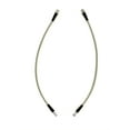 thumbnail image 1 of The Stop Shop Universal Braided Stainless Brake Hoses, 18 Inches Long with 10mm Banjo Hole and 3/8"-24 Female End, (Does Not Include Hardware) Made in USA, 1 of 3