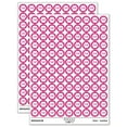 thumbnail image 1 of Stop Sign 200+ Round Stickers - Hot Pink - Matte Finish - 0.50" Size, 1 of 3