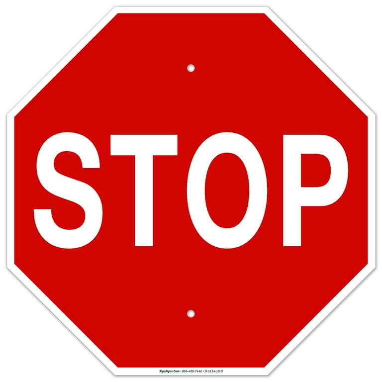 Stop Sign, Street Stop Sign, - Walmart.com