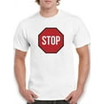 thumbnail image 1 of Stop Sign T-Shirt Men -Smartprints Designs, Male 5X-Large, 1 of 4