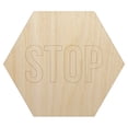 thumbnail image 1 of Stop Sign Wood Shape Unfinished Piece Cutout Craft DIY Projects - 6.25 Inch Size - 1/8 Inch Thick, 1 of 7