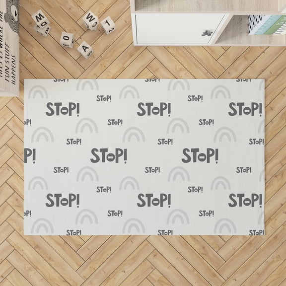Stop Slate Ivory Kids Play Mat