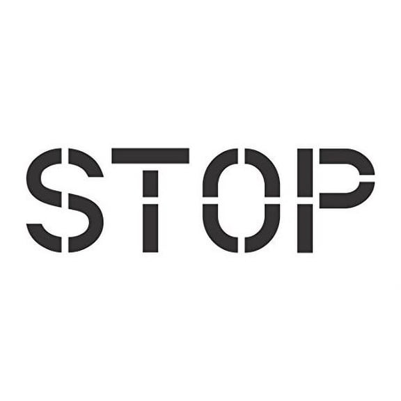 Stop Stencil | 24 inch Letters | 125 mil Contractor Grade | for Road Marking and Parking Lots