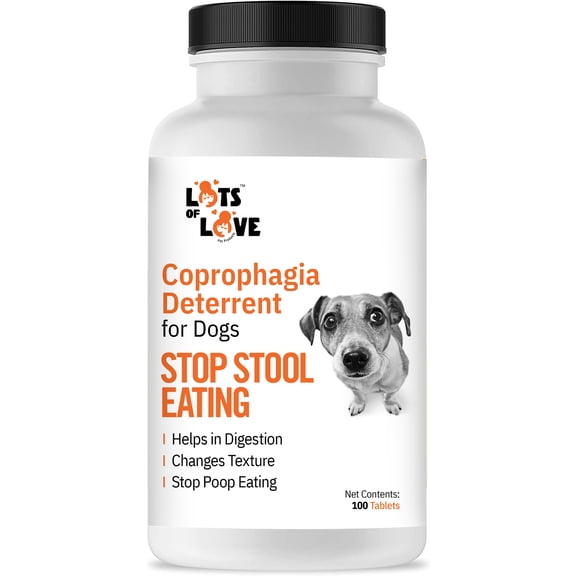 Stop Stool Eating / Stop Poop Eating Tablets - Coprophagia Deterrent for Dogs -(100ct)