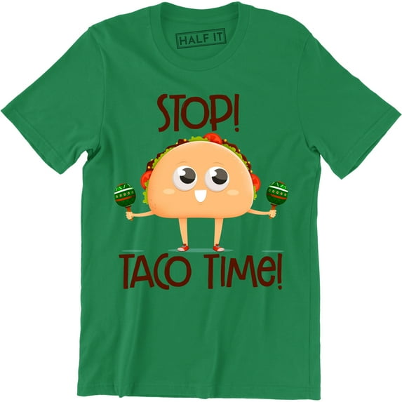 Stop Taco Time - Funny Cinco Mexican Taco Lover Men's T-Shirt